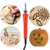 7PCS Kit doutils de combustion de bois électrique Craft Set Soudure Pyrogravure Art Pen Conseils