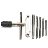 7pcs M3-M8 tarauder ensemble t poignée à cliquet robinet clé avec des robinets et fil modèle