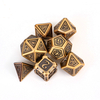7pcs mis en relief lourd polyhèdre dés dés DND RPG MTG jeu de société jeu de dés dés ensemble mis en alliage de zinc