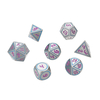 7pcs métal antique dés polyhédral jeu de rôle jeu de dés jeu de dés multi-faces