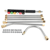7pcs nettoyeur haute pression 1/4 extension tige de pulvérisation lance lance baguette en U avec joint toriqu