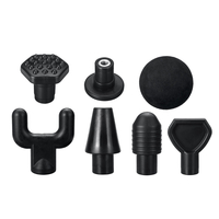 7pcs pointe de remplacement de masseur électrique pointe de tête de masseur de muscle pour le dispositif de vibration