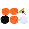 7pcs Polonais éponge de mousse de cire avec adaptateur de forage