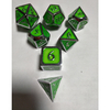 7pcs reliefs polyhédral de métaux lourds en relief DND RPG MTG jeu de rôle avec sac de rangement