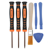7Pcs Réparation Ouverture Pry Outils Kit Tournevis Ensemble pour Téléphone Portable Anti-dérapant Démontage Tournevis