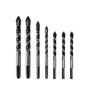 7Pcs Triangle Foret Bois Travail Du Bois En Plastique En Métal Trou De Coupe Scie Cutter