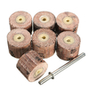 7pcs volet ponçage roue 80-600 grain avec un outil rotatif dremel ajustement meuleuse 1/8 de pouce de mandrin