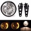 7pouces 35W Phare pour Moto Signal Lumineux des Phares de Virage avec Support de Montage