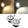 7W Dimmable COB LED Plafonnier encastré Down Light Kit