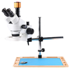 7X ~ 45X Zoom Grossissement Microscope Stéréo Microscope Caméra 16MP Pour La Réparation De PCB Industriel Robuste Suppor