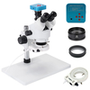 7X-90X Microscope trinoculaire à zoom stéréo grand support de Table avec caméra de Microscope 48MP 2X lentille dobj