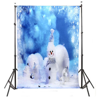 7x5ft 2.1x1.5m fantaisie bonhomme de neige thème de noël photographie Studio Prop fond toile de fond