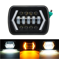 7x6 5X7 55W H4 LED Phares DRL 1PCS pour pick-up Jeep / Cherokee XJ / Wrangler YJ / Toyota