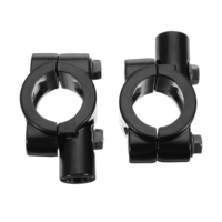 8 / 10mm Moto Vélo Côté Miroirs Support Pince Adaptateur Bracket Pour 22mm Guidon