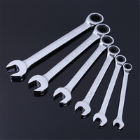8-32mm acier argent clé métrique clé à fourche clé à cliquet anneau outil de mécanicien