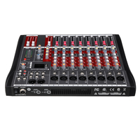 8 canaux bluetooth Mic Live Mixing Studio Transmission Audio Console de mixage sonore Console 48V Phantom