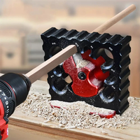 8 Holes Carbide Inserts Dowel Maker Jig High Speed Dowel Cutter Dowel Plate for Wood Rod Milling Pin Round Rod Auxiliary