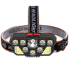 8 LED 20 SMD Rechargeable Super Bright LED Headlamp with Built-in Battery,  4 Lighting Modes for Outdoor Running Cycling