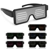 8 Modles LED Lunettes de fête Lunettes Lunettes Futuristes Yeux Bouclier Plat Top Forme Cadre En Miroir 5 Couleurs
