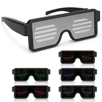 8 Modles LED Lunettes de fête Lunettes Lunettes Futuristes Yeux Bouclier Plat Top Forme Cadre En Miroir 5 Couleurs