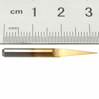8 Pcs 0.1mm 10 Degrés Fond Plat PCB Gravure Bit Titane Enduit Carbure CNC Routeur Outil