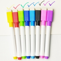 8 PCS Colorful Rouge / Bleu / Vert / Jaune Encre École Salle De Classe Tableau Blanc Stylo À Base Deau Effaçable St