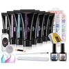 8 PCS Purple Series Nail Extension Gel Kit Poly Nail Art Kit Quick Building Ensemble de colle pour extension dongle