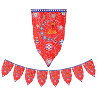 8 pcs Ramadan Mubarak arabe Bunting islamique célébration bannière drapeau décorations