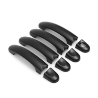 8 Pcs Set Noir Mat Extérieur Porte Poignée Couverture Pour VW Transporter T5 T6 Caddy Van