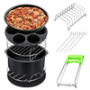 8 pièces 8 pouces friteuse à air ensemble daccessoires chips plat cuisson pizza casserole outils de cuisine 5.2 ~ 5