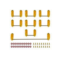 8 pièces Colorful ensemble de stabilisateurs à visser pour PCB transparent pour clavier mécanique 60% 80% 100% arbre gra