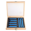 8 pièces outil de coupe de tour CNC de soudage 8mm / 10mm / 12mm ensemble doutils de tournage en carbure avec boîte