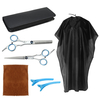 8 pièces/ensemble ciseaux de coiffure Kit ciseaux de coiffeur en acier inoxydable peigne à queue cape de cheveux coupe d