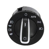 8 PINS Chrome Interrupteur De Contrôle De Phare Antibrouillard 4F1941531E 4FD941531A Pour Audi A3 S3 A6 C6 4F S6 RS6 Q7