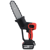 8 pouces 21 V 1500 W tronçonneuse électrique sans fil scie à une main scie à chaîne outil de travail du bois W / 1/2 piè