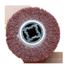 80 GRIT Fiber Nylon roue de polissage de tréfilage dacier inoxydable roue de tissu abrasif spécial pour la roue d&
