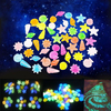 80 pcs / pack cailloux lumineux Aquarium pierres de lueur décorative vie marine coquillages étoiles de mer réservoirs de