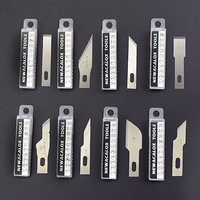 80 Pcs 8 Différentes Lames En Acier Inoxydable Art Hobby Cutter Outils de Sculpture Sur Bois Crafts Sculpting Outil Grav