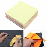 80 pièces couleur mélangée essuyer Fiber chiffon de nettoyage polissage lunettes caméra téléphone ordinateur écran tache