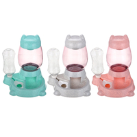 800 ml + 300 ml Distributeur automatique de chiots et chats pour animaux de compagnie 2 en 1