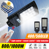 800W 1000W panneau solaire LED réverbère étanche PIR capteur de mouvement lampe de cour murale + télécommande