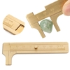 80mm Mini jauge coulissante en laiton vernier perle fil bijoux mesure étrier de poche