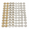80pcs en acier inoxydable snap set marine grippage encliquetable stud plomb socket
