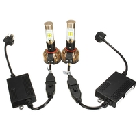 80W 7680LM voiture LED phares ampoules de brouillard 9004 9005 9006 H4 H7 H8 H9 H11 6000K DIY température de couleur