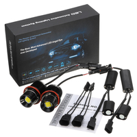 80W LED Ange Yeux Lumières Halo Anneau Lampes Lampes CANBUS Sans Erreur Blanc 2 PCS pour BMW E39 E60 E53