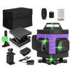 8/12/16 lignes 4D 360 ° horizontale verticale croix verte lumière niveau laser auto-nivelant mesure faisceau laser super