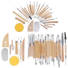 8/22 / 30PCS Outils dartisanat en cuir Sculpture Couture Couture Sculpture Kit en céramique