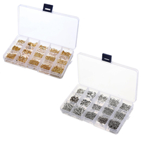 830 Pcs / Ensemble Épingles À Paupières Fermoirs De Homard Bijoux Fil Boucle Doreille Crochets Bijoux Trouver Kit p