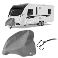 83x63cm couvercle de verrouillage attelage attelage couverture imperméable gris pour voiture remorque caravane