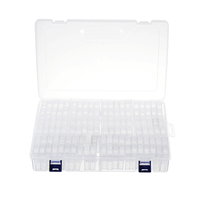 84 / 100Pcs Diamond Painting Box Diamond Jewelry Cross Stitch Grids Container Box